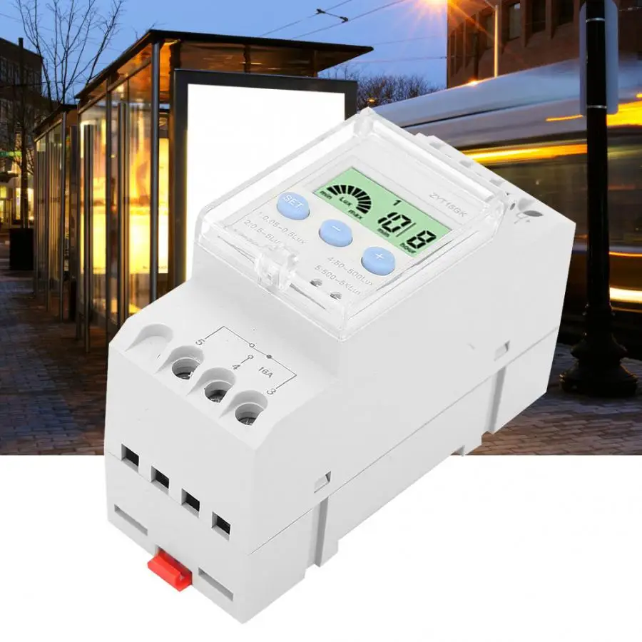 Переключатель управления освещением с временным реле раньше 90 250 В цифровое