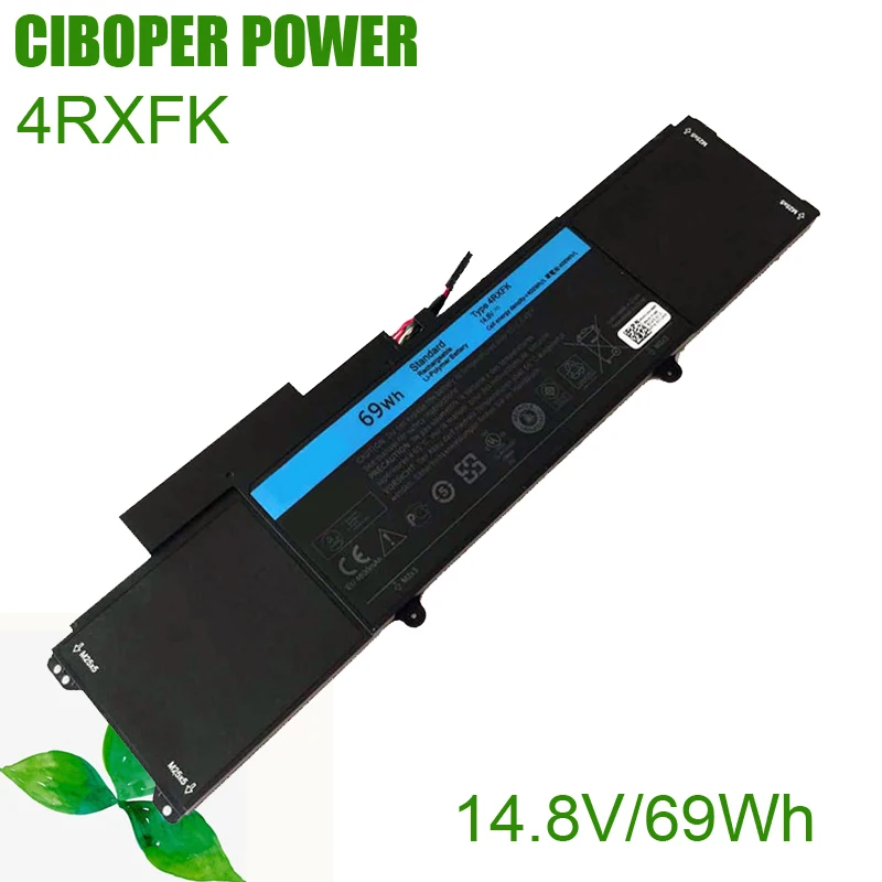 

CP Laptop Battery 4RXFK 14.8V 69Wh For XPS 14 L421X Ultrabook 14-L421x L421x Series Compatible With C1JKH FFK56 L421X