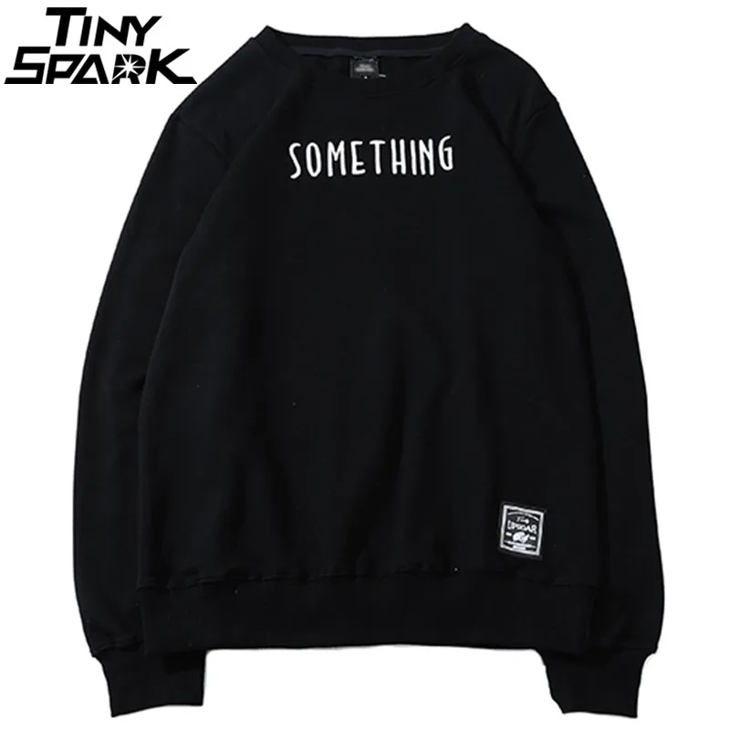 Мужская толстовка с вышивкой Повседневный хлопковый пуловер в стиле хип-хоп