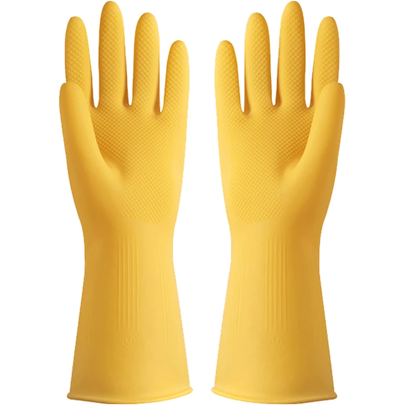 

Thickened Rubber Gloves Dishwashing Waterproof Latex Work Durable Cleaning Household Gloves Women Luva Kitchen Accessories DF50J