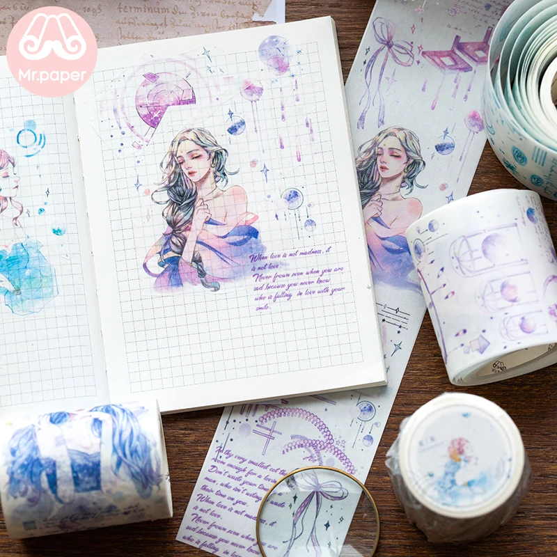 Mr paper 4 вида конструкций Time Dreamland креативные ручные рисования Специальные чернила