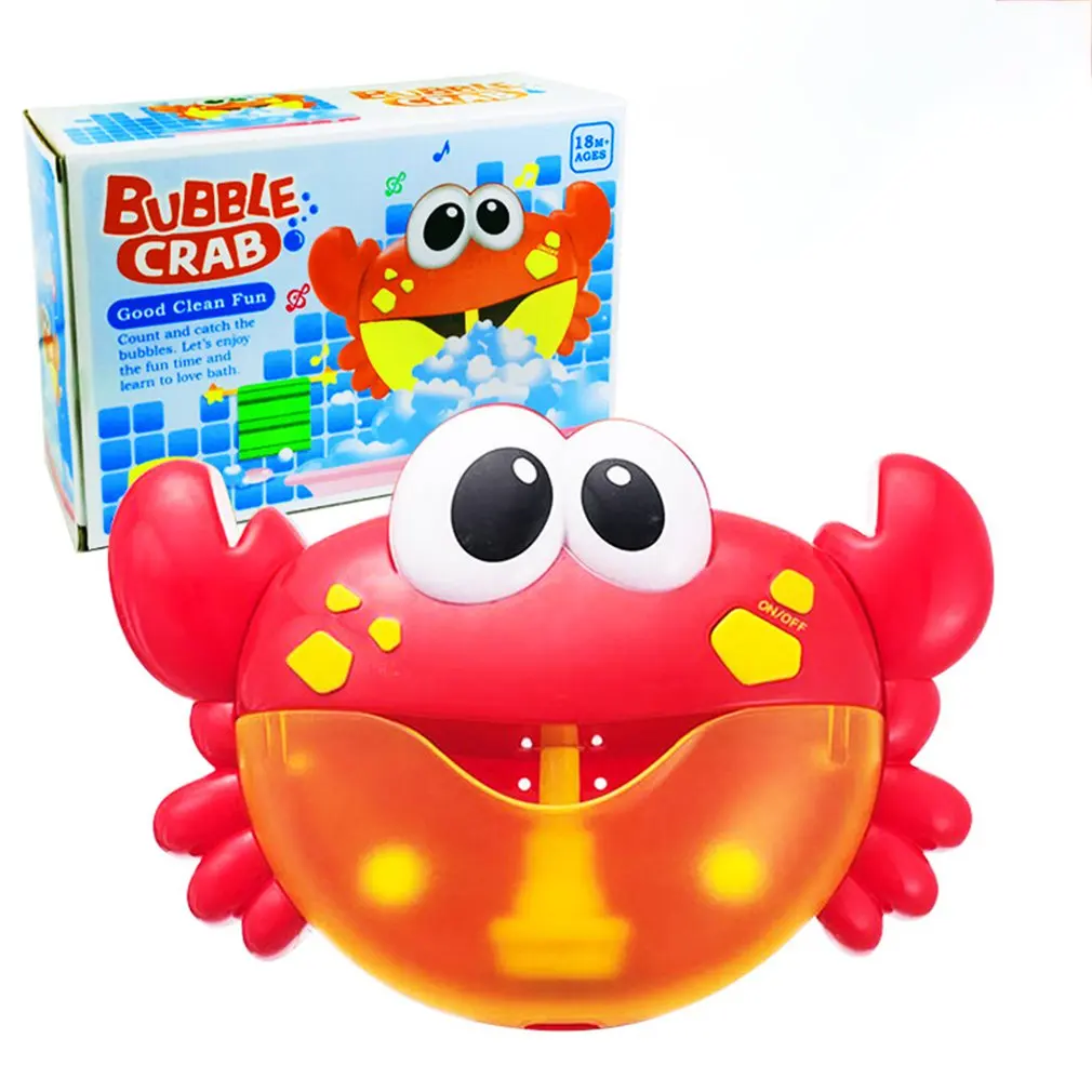 

Frog Crab Bubble Machine Music Bubble Bathing Shower Companion Electric Bubble Machine Toy Professional Fashion