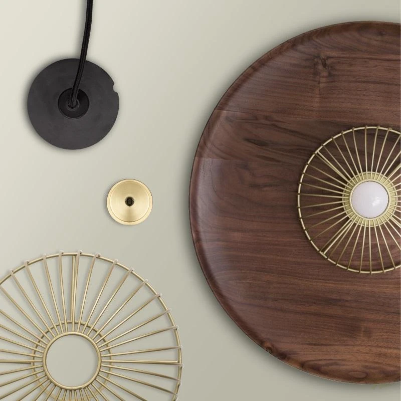 

Modern Irom Wooden LED Pendant Lights Living Room Hanglamp Pendant Lamp Restaurant Industry Decor Light Imitation Wood Fixtures