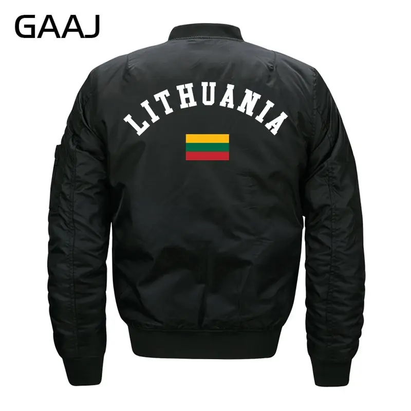 

GAAJ Print Lithuania Flag Jackets Men O Neck Army Green Jacket Casual Parka Windbreaker Plus Size 6XL 7XL 8XL Fashion Bomber Bas