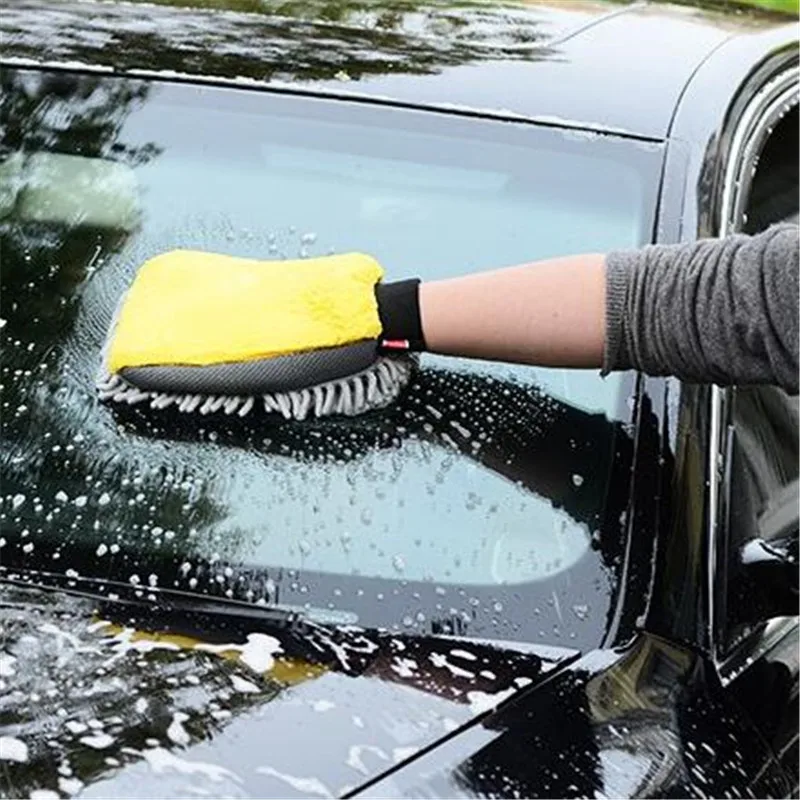 2021 Водонепроницаемый Автомойка микрофибры перчатки из синели толстые перчатка