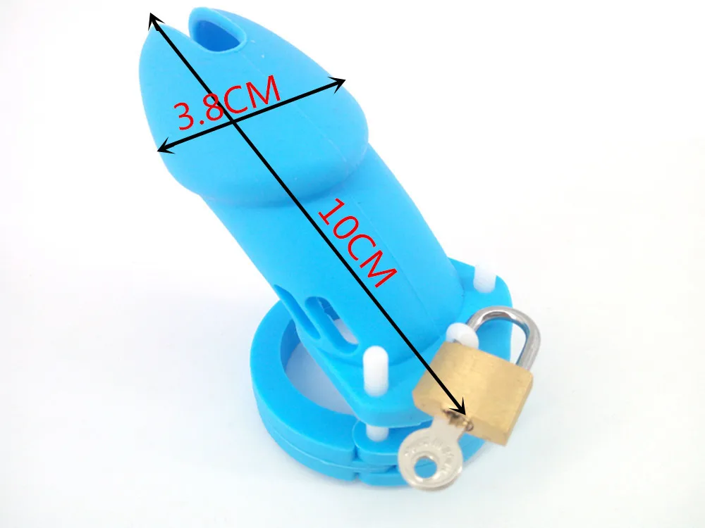 Blue Long Only Degree Rode в скандинавском стиле силиконовый мужской пояс целомудрия Cb600 cynominium кольцо набор J клетка секс-товары для взрослых - Цвет: Blue Long