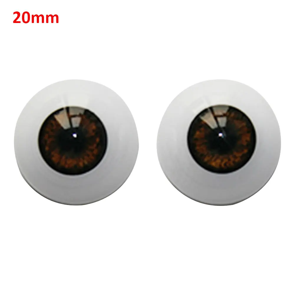 Аксессуары для кукольных глаз Reborn реалистичные полукруглые Акриловые Глаза 20 мм
