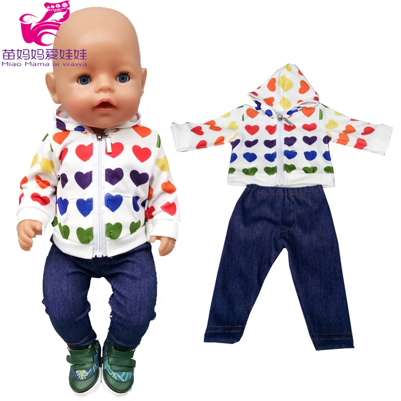 43 Cm Baby Doll Clothes Set 18" Doll Outfit Baby Girl Gift 40 Cm Nenuco Ropa Y Su Hermanita Toys Wears images - 6