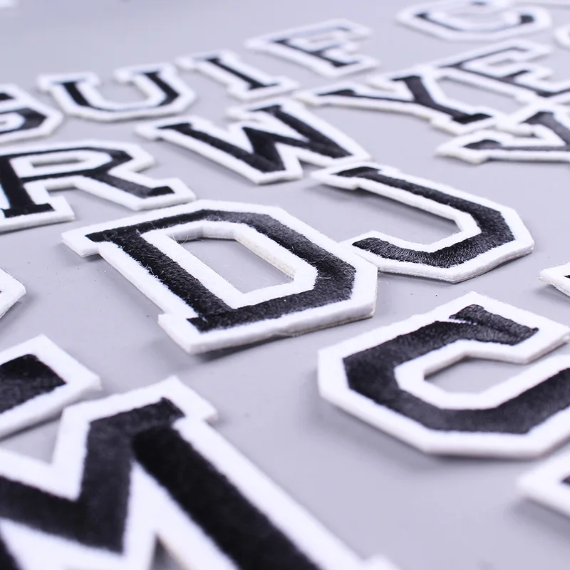 Нашивки с буквами английского алфавита сделай сам для одежды вышивка наклейки