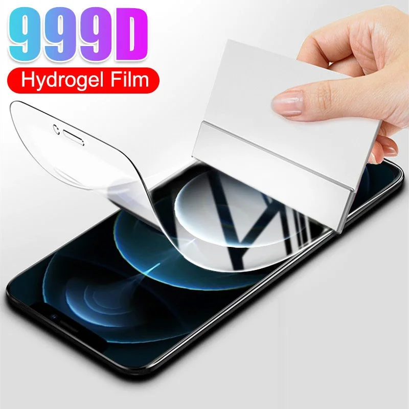 Полное покрытие гидрогель Защитная пленка для iPhone 7 8 6 6s Plus 5S SE 2020 экранов 12 11 Pro X XR