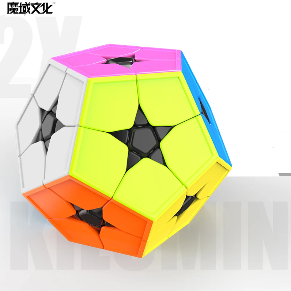Stickerless MoYu Cubing класс Meilong 2x2 KIBIMINX Stickerless волшебный куб 12 Сторон Додекаэдр 2x2x2 профессиональные развивающие игрушки - Цвет: Stickerless