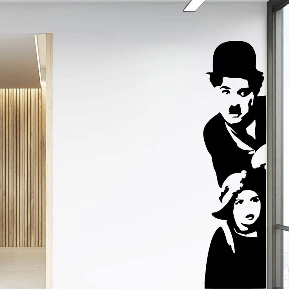 Pretty Banksy Chaplin наклейки на стену животные любовник украшение дома аксессуары Декор