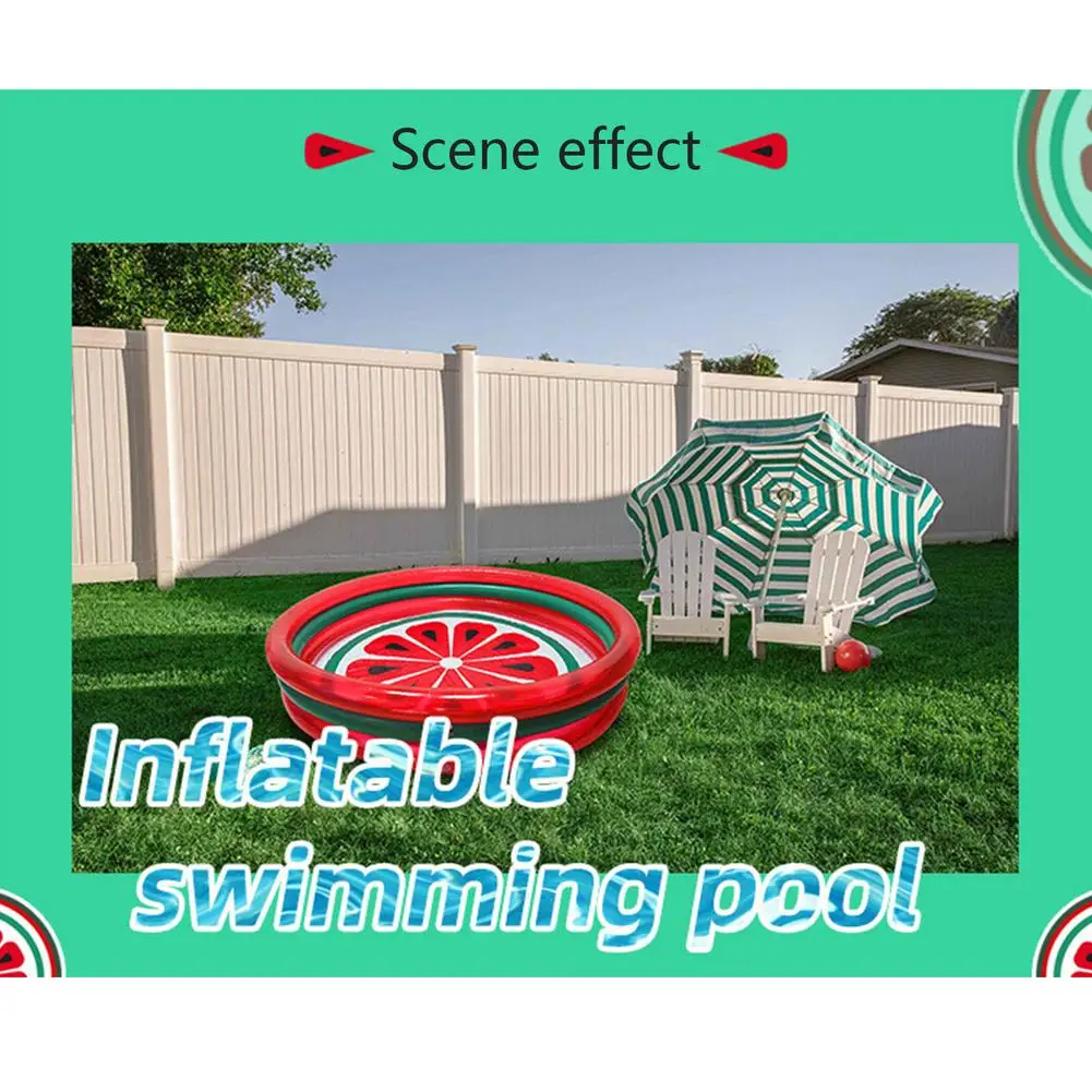

Fruit Round Inflatable Swimming Pool Thicken PVC Paddling Pool Bathing Tub Outdoor Summer Swimming Pool For Kids