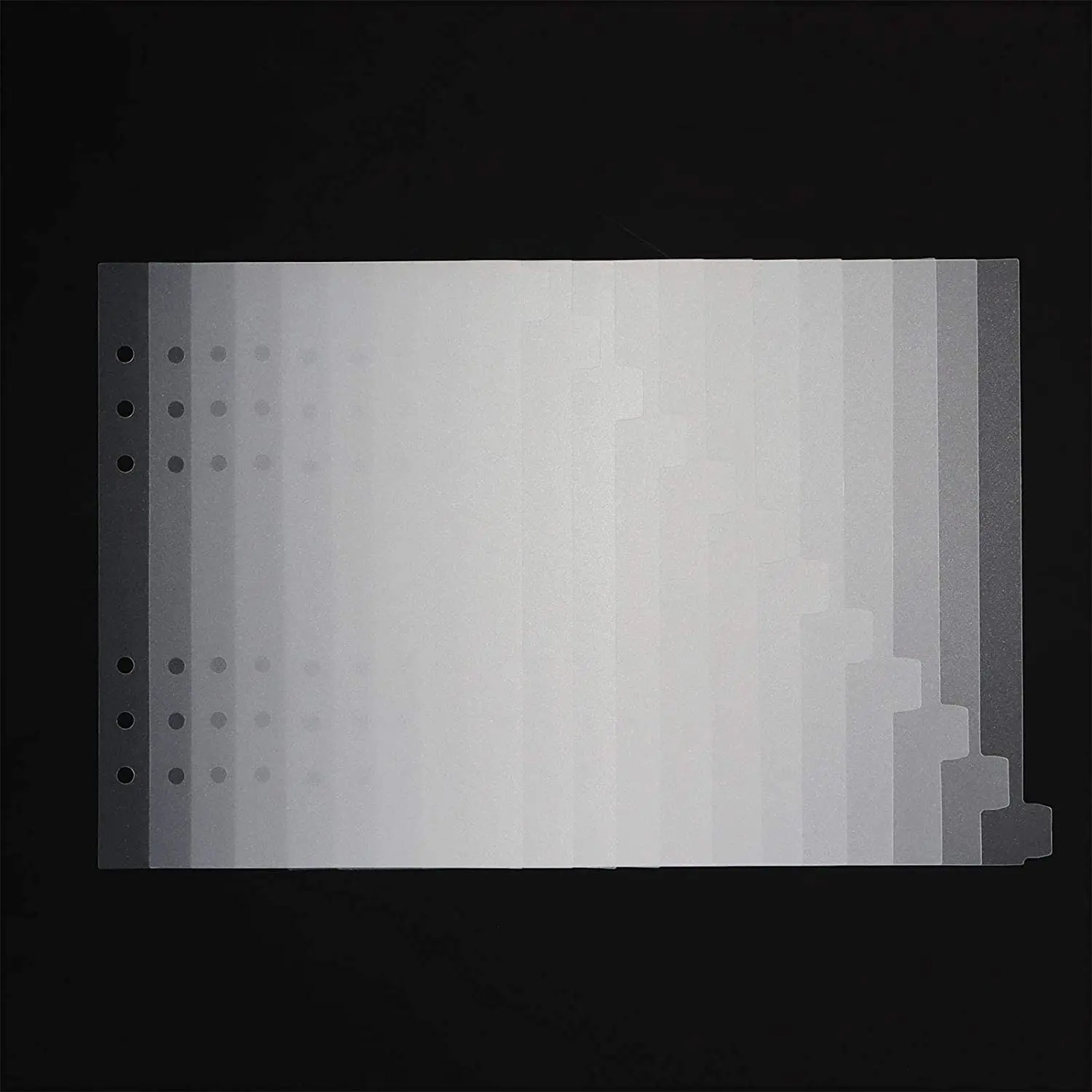 

A5 12 Label Binder Separator With Label Sticker Label 6 Ring A5 Plastic Binder Index Separator Translucent 24 PIECE SET