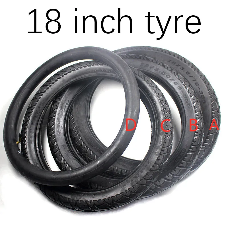 Новая 18x3,0, 18x2,50, 18x2,125 многостильная 18 дюймовая внутренняя шина и внешняя шина подходит для многих газовых электрических скутеров и электронных велосипедов