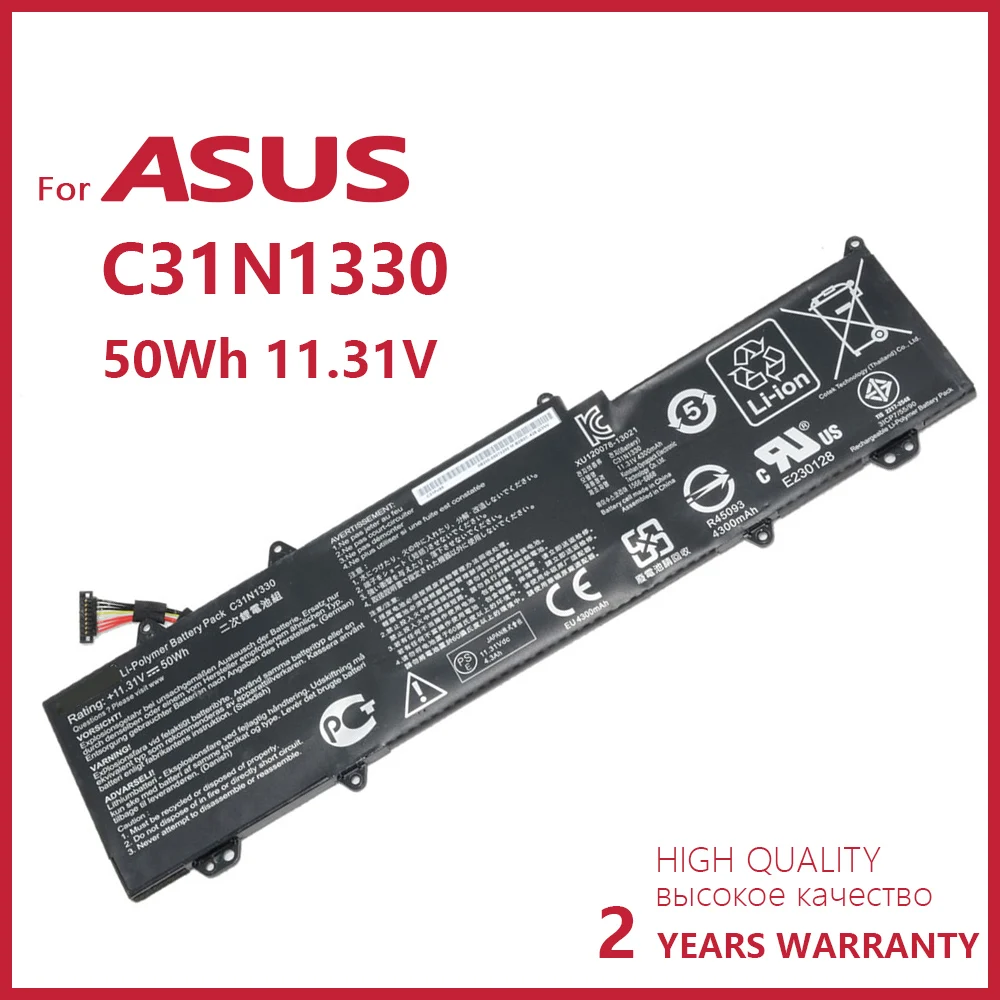 Genuine C31N1330 Laptop Battery For ASUS ZenBook UX32L UX32LA UX32LN UX32LN-R4053H 0B200-00070200 11.31V 50WH batteria