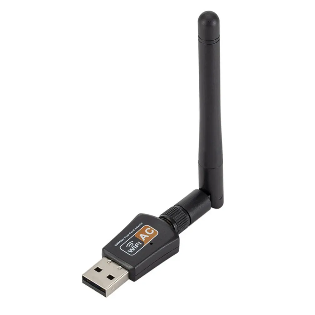 

600 Mbps Dual Band 2.4/5Ghz Wireless USB WiFi Network Adapter w/Antenna 802.11AC Wi-fi Receiver Wireless Network Card