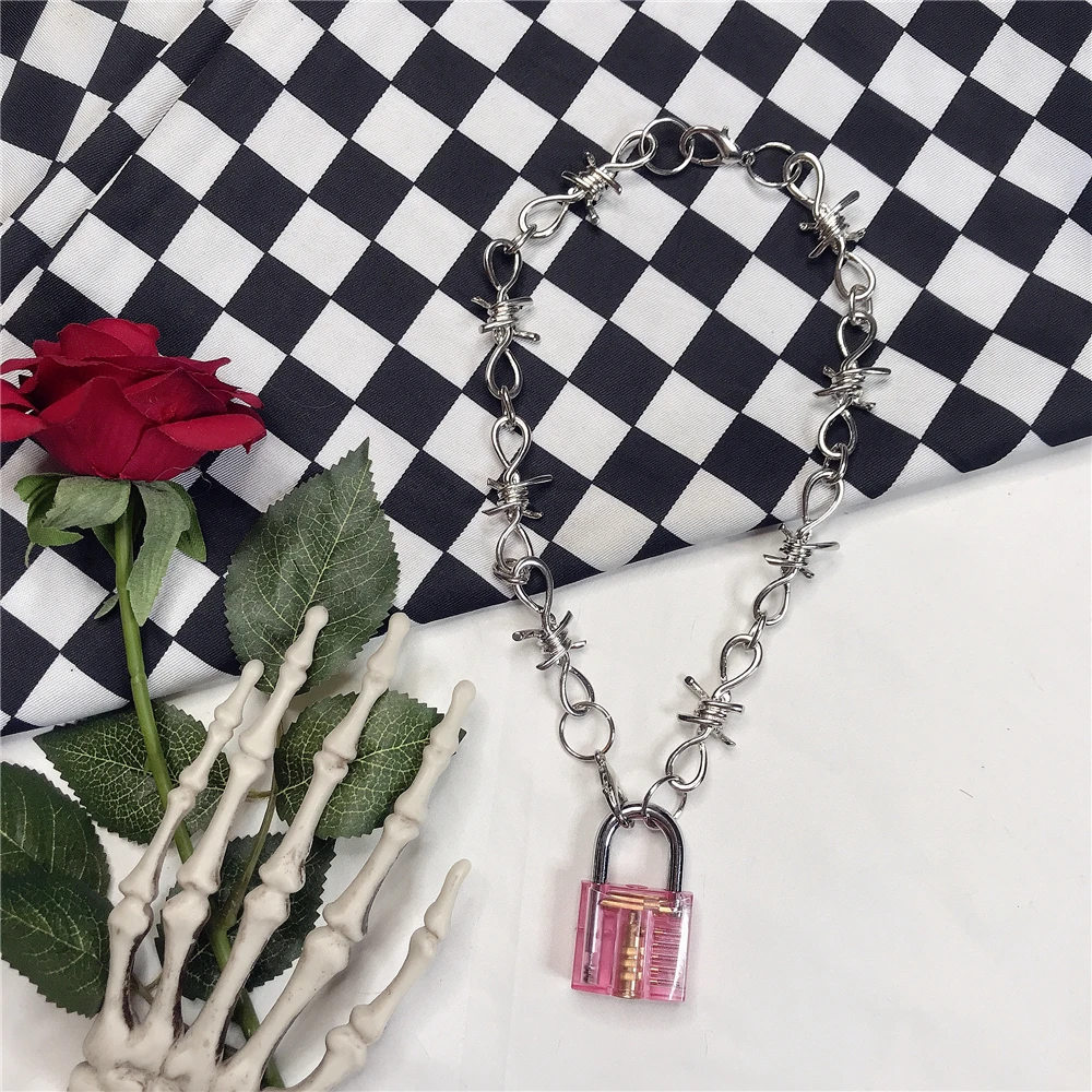 Эксклюзивный harajuku unif стиль нержавеющая сталь Сердце itgirl чокер с бусинами colar для женщин милое ожерелье в панк-стиле Collares Mujer
