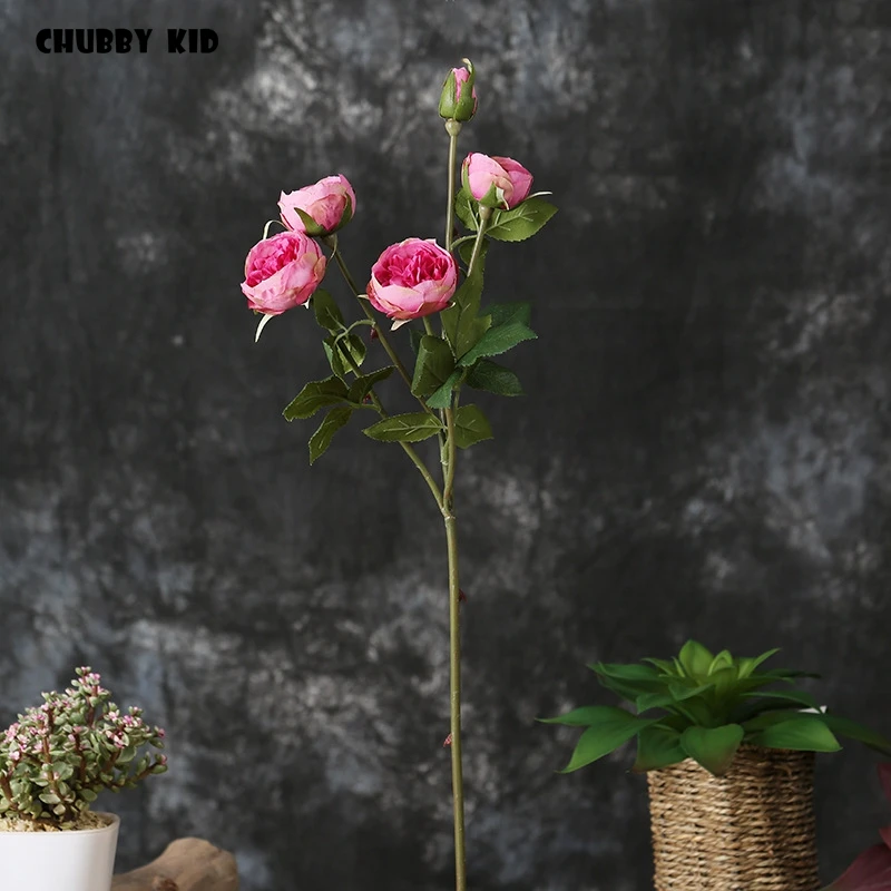 10 шт./лот! Оптовая продажа высококачественные искусственные шелковые розы с 5