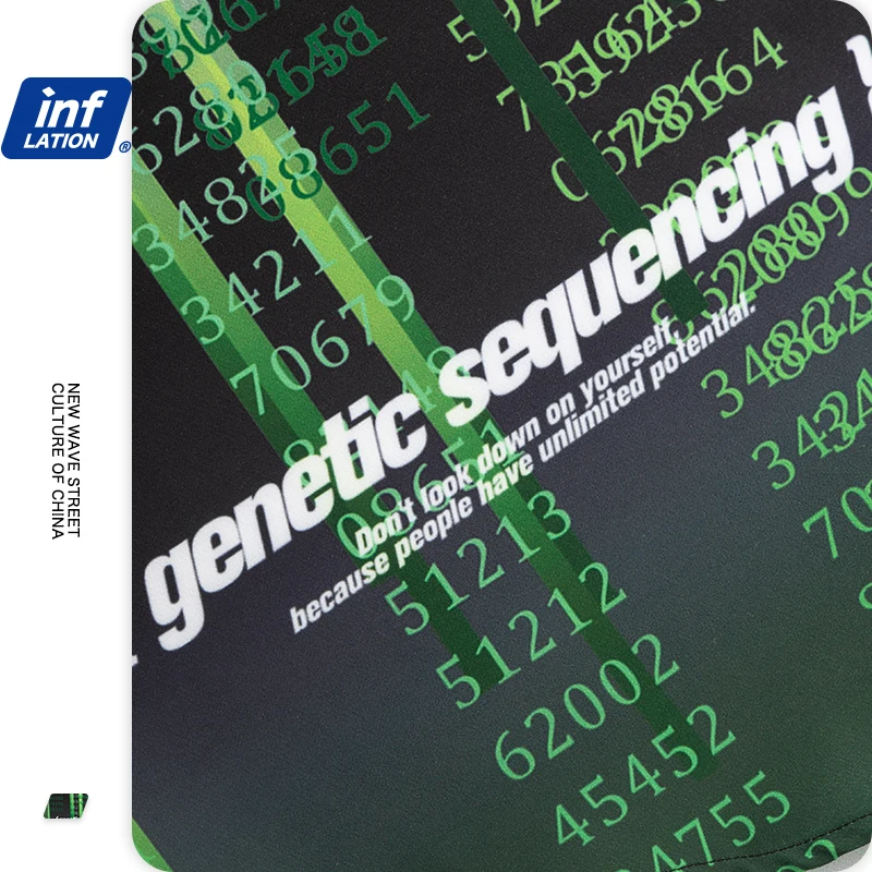 

INFLATION Men Long Sleeve Shirt 2020 Autumn Digital Printing Hip Hop Oversized Shirts Men Streetwear Male Casual Shirts 2114W