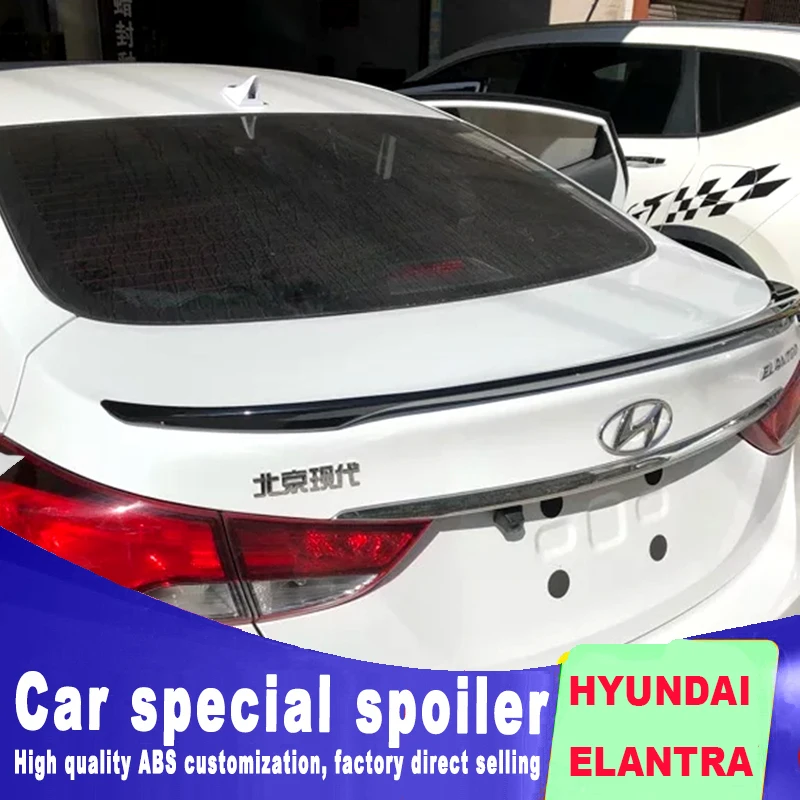 Новый стиль спойлера ДЛЯ HYUNDAI ELANTRA 2012 2013 2014 2015 2016 спойлер высокой твердости и