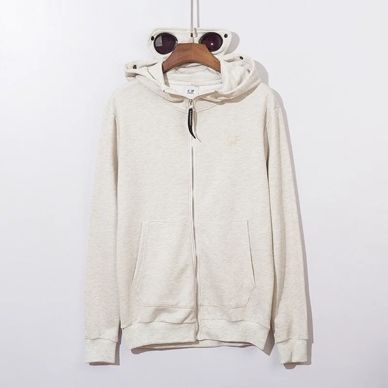 CP вышитая искусственная молния очки Толстовка пальто 1:1 Высокая копия | Мужская