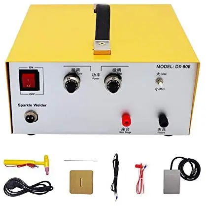 

80a Spot Welding Machine 0.5-2.0mm Pulse Sparkle Spot Welder for Gold/Sliver/Platinum Jewelry Welding Machine 400W