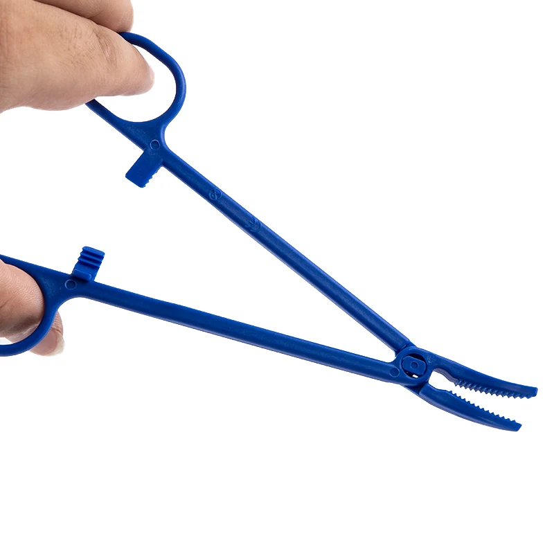 

16cm Hemostat Forceps Sharp Mouth Pliers Surgical Plastic Cottonball Sponge Clamp Outdoor First Aid Tools