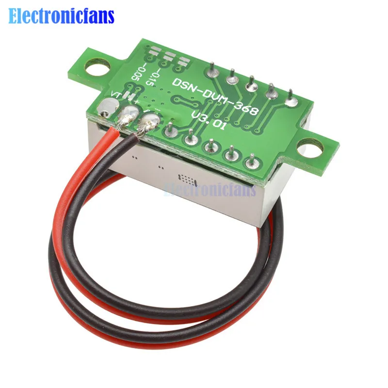 Цифровой мини вольтметр светодиодный 4 7 ~ 32 в пост. Тока 3 цифры|led digital|green led displayled