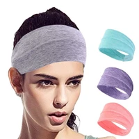 xeongkvi 2021 new yoga absorb sweat bandanas hair brand spring summer pure color cotton turban headband for women girl
