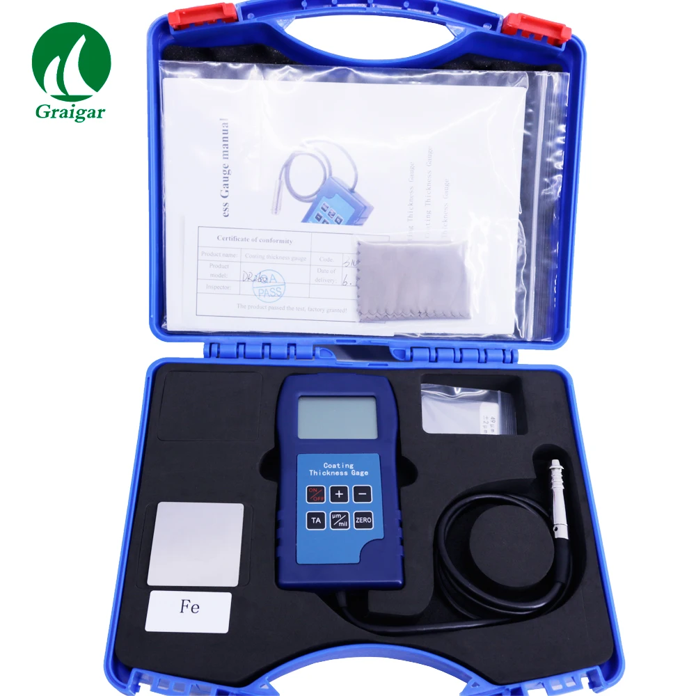 

DR260 Coating Thickness Gauge Non Magnetic Coatings Thickness Meter 0-1250um