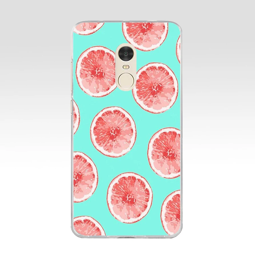 004FG Мягкий силиконовый чехол из ТПУ с изображением Летних Фруктов лимона арбуза