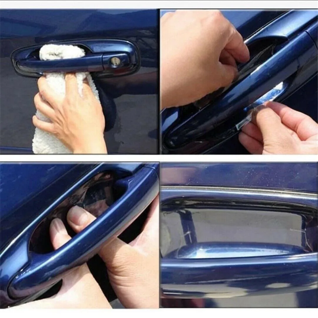 

Accessory Door Handle Film 8.5cmx9.5cm Anti Corrosion Anti Fouling Keep Long Time Universal 4pcs Waterproof Car Decal