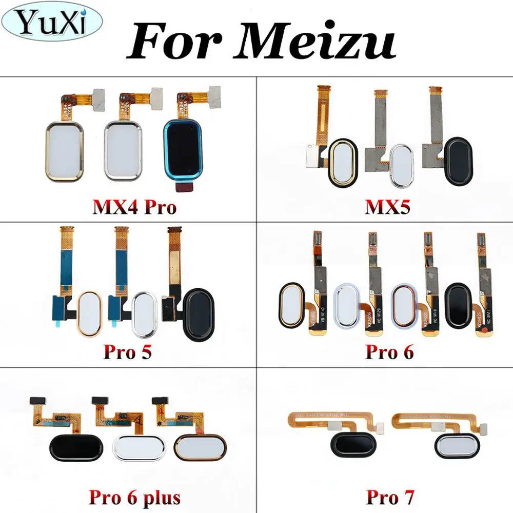YuXi для Meizu meilan MX4 Pro MX5 5 6 plus 7 Главная Кнопка Датчик отпечатков пальцев Сенсорный