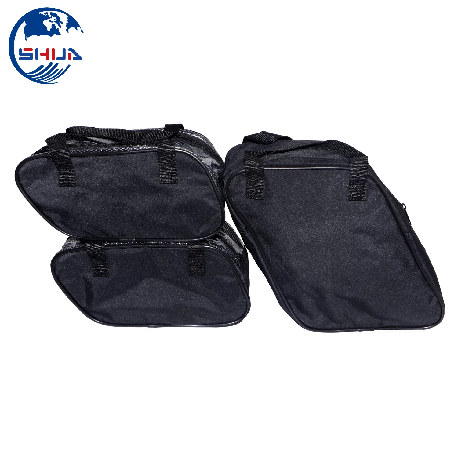 Мотоциклетная черная седельная сумка для путешествий Paks подкладка багажа 4