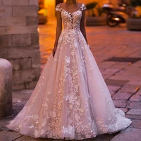 lace wedding dresses 2020 off the shoulder lace appliques v neck flowers sequins sparkly bridal dresses vestidos de noiva
