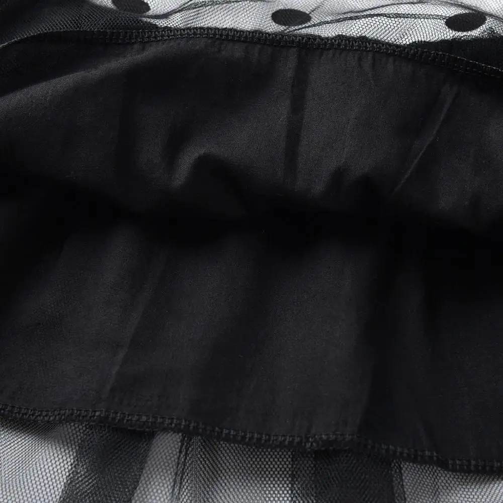 Детская одежда платье для девочек Летнее Детское Сетчатое в горошек без рукавов