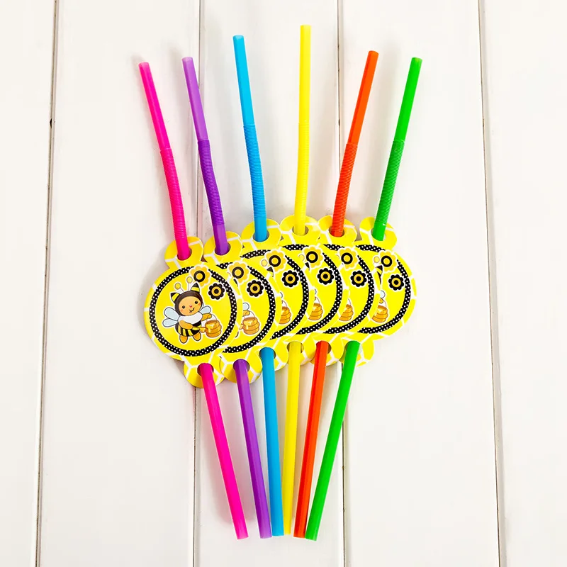 Баннер на день рождения с Пчелой бумажная тарелка в виде шмеля шапки для