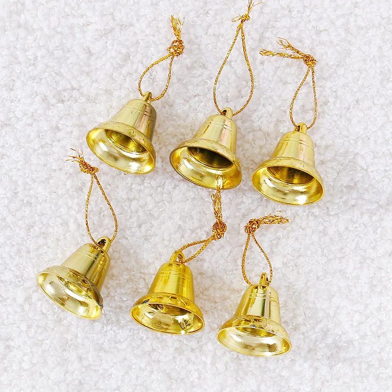 

New Year's Day, Christmas Ornaments, Golden Bells, Tree Pendants Jingle Diy Materials, Accessories