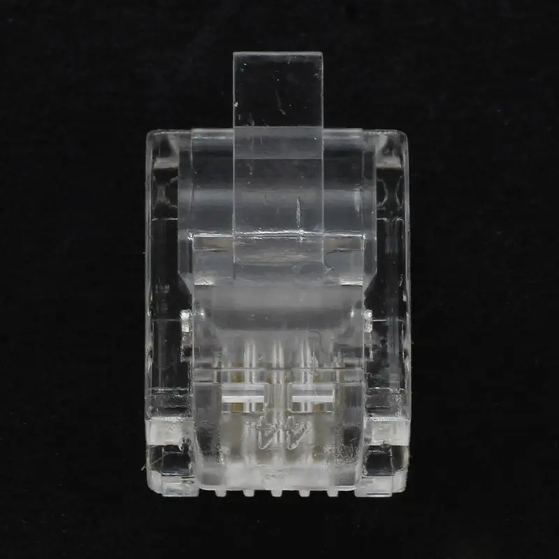 4 Pin RJ11 6P4C разъем для кабель телефонной трубки шт|Переходники и адаптеры| |