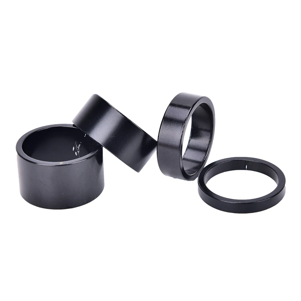 

4Pcs/set 5/10/15/20mm Aluminum Alloy Headset Stem Spacer MTB 28.6mm Fork Washer Cap For Road Bike Cycling