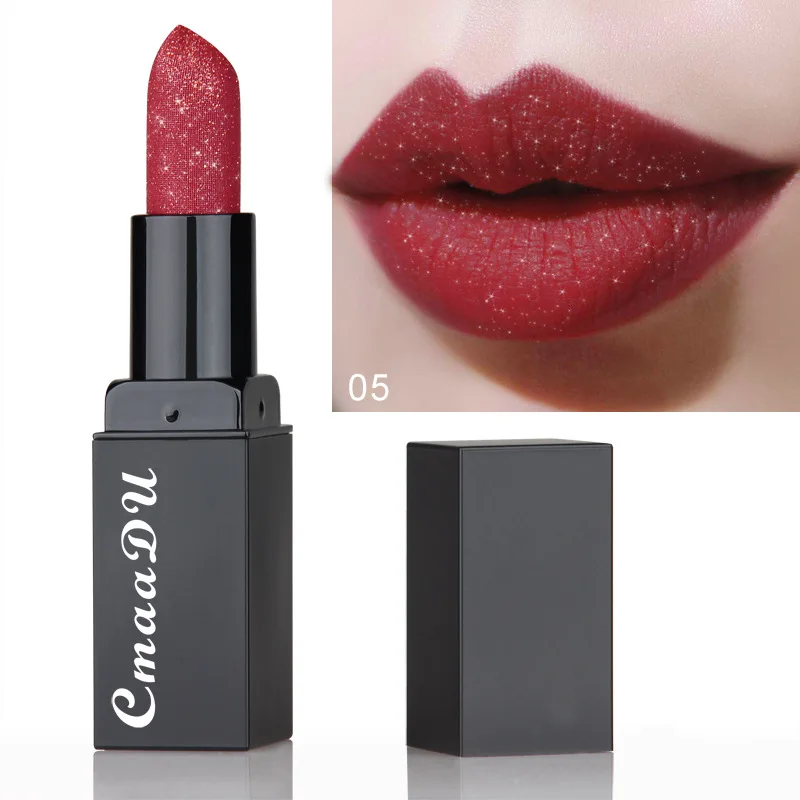 

Goddess Blooming Shimmer Lipsticks Waterproof Moisturizing Long Lasting Lips Makeup Sexy Red Glitter Lip Stick korea Cosmetics
