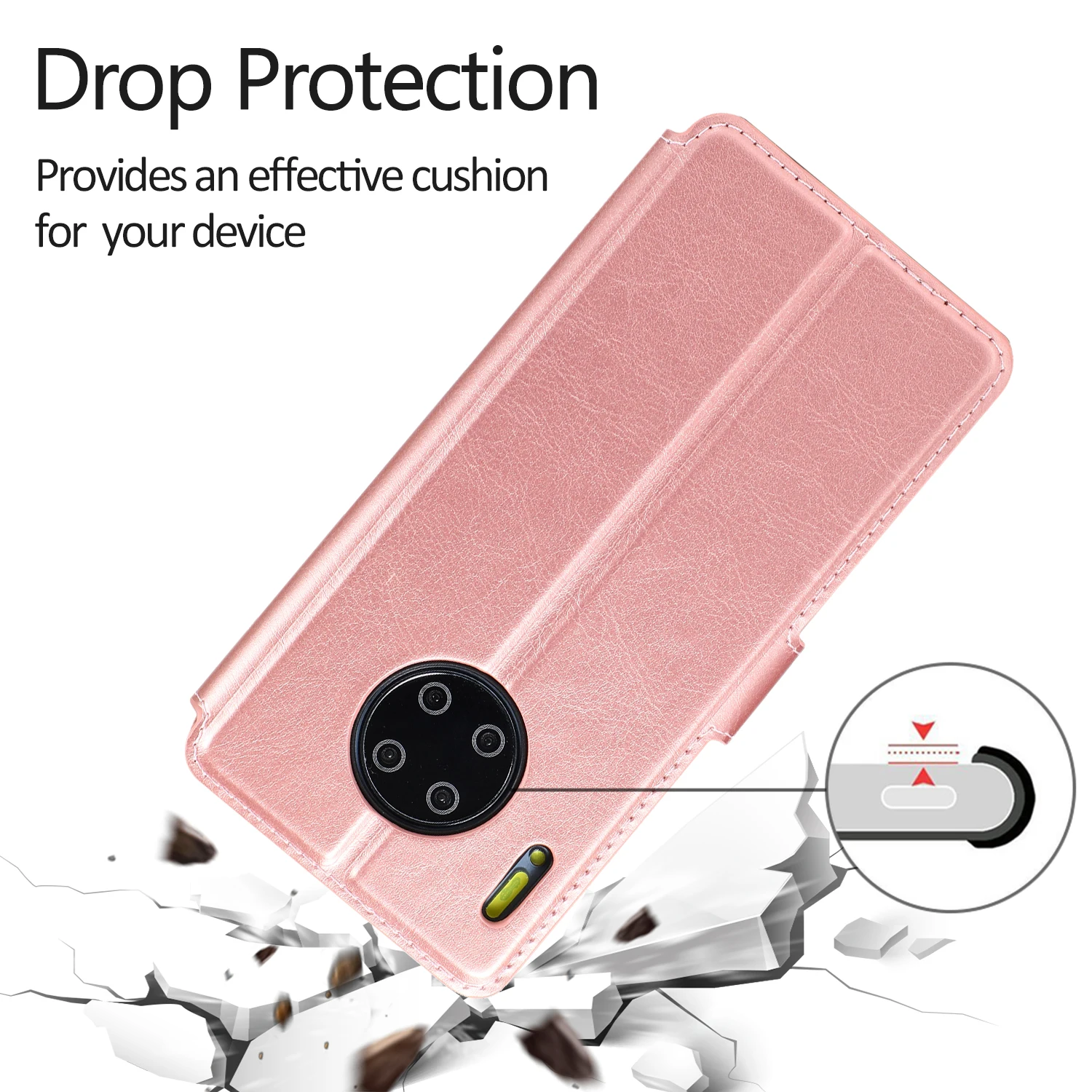 Для huawei Honor enjoy Play 9S 20i 7A 8E 8A 7C 8C 8X 9Plus роскошный кожаный смарт чехол Стандартный