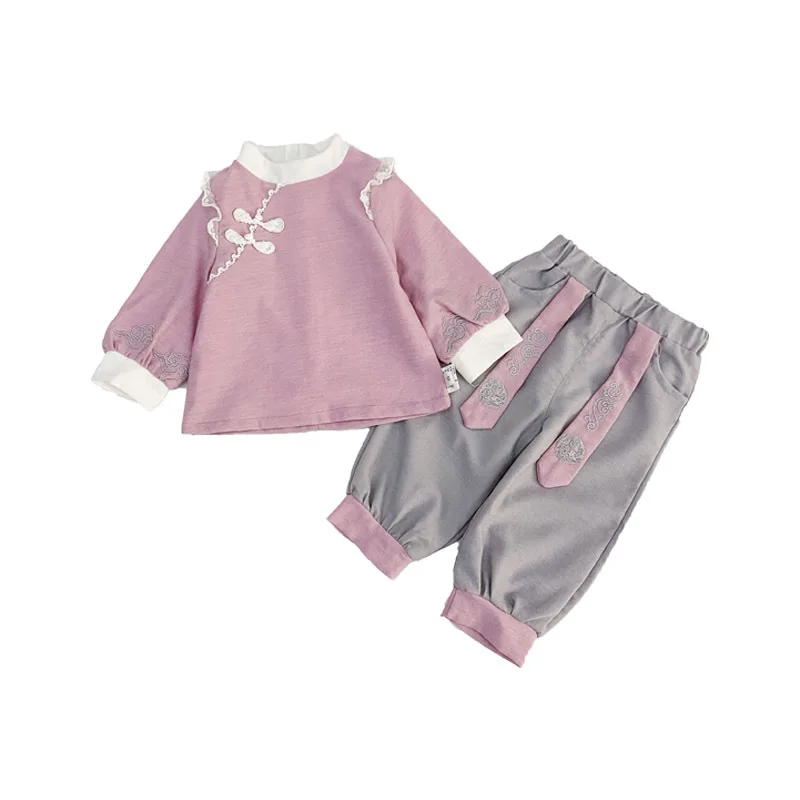 Комплект одежды из 2 предметов для девочек WLG осенний комплект рубашки и штанов в