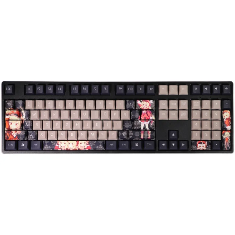 

Genshin Impact Klee Theme Key Caps Cute Game Character Key Caps PBT Material Cherry Height Mechanical Keyboard Cap 108 Keys