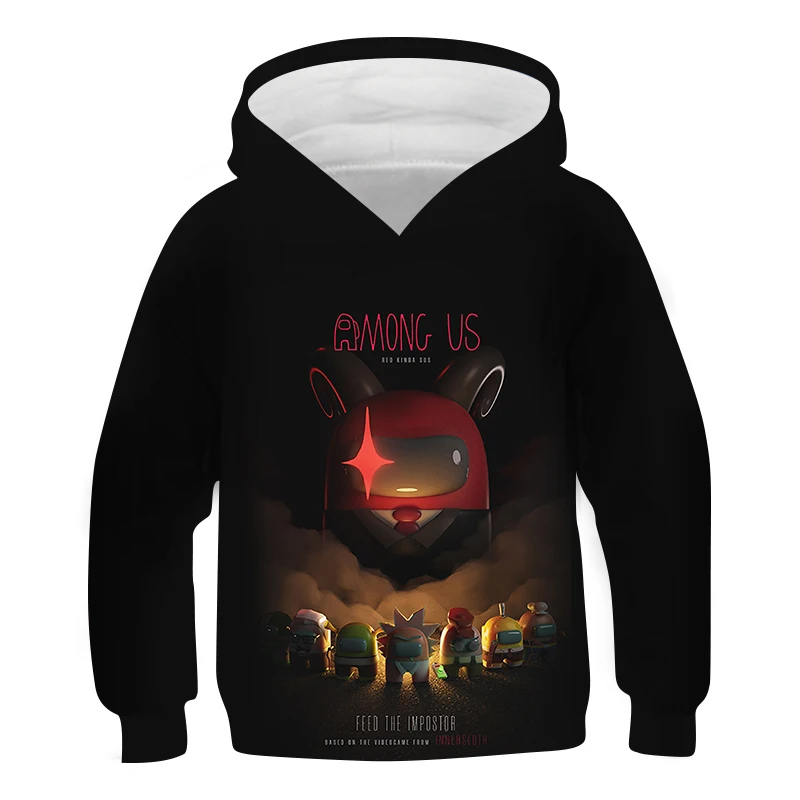 

Spring and autumn boys and girls long sleeve children's fun video game in our middle Hoodie sports shirt sudadera hotQ2
