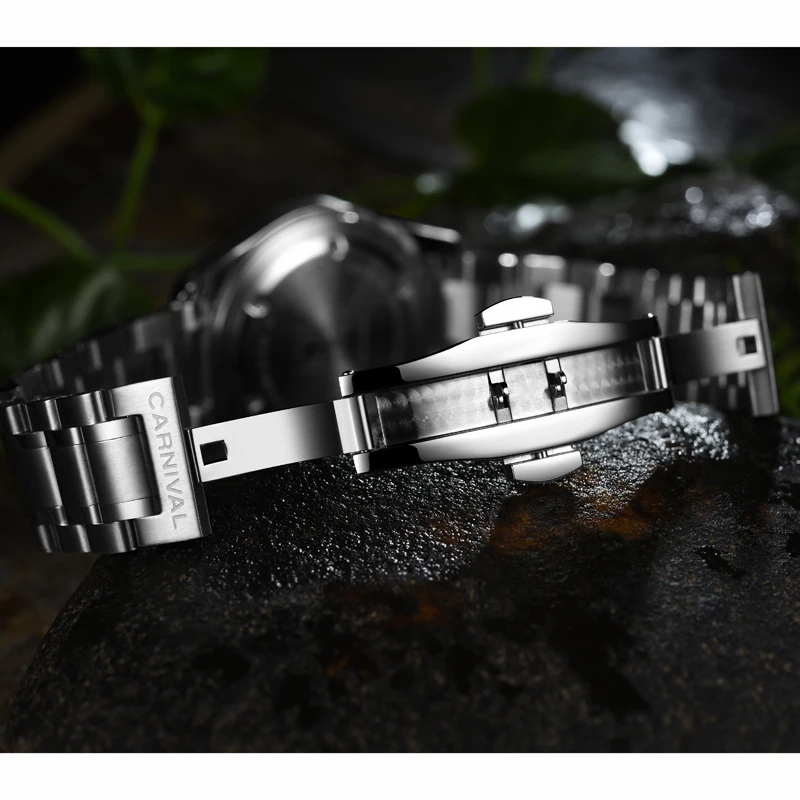 Часы мужские водонепроницаемые кварцевые с сапфировым C8638-3 | Наручные часы