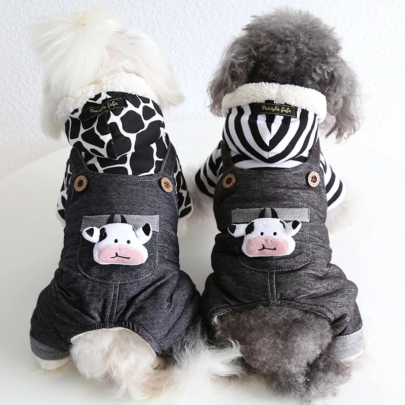 

Warm Pet Clothes four leg Jumpsuit Winter Dog Clothing Coat Outfit Puppy Apparel Small Dog Costume Yorkies Bichon Pomeranian
