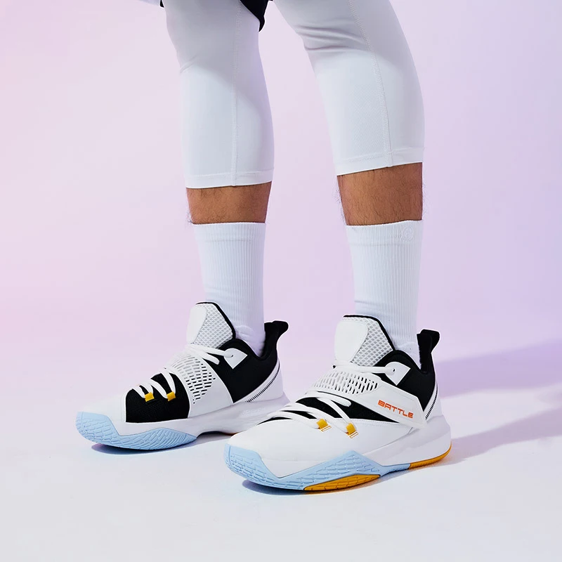 QIAODAN Basketball Shoes For Men 2023 High-top Professional Elegant Fashion Cushioning Non-slip Male Sneakers XM45210106