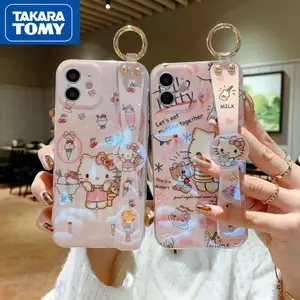 Takara Tomy Hellokitty Blu-ray Mobile Phone Shell for IPhone
6S/7/8P/X/XR/XS/XSMAX/11/12PRO/12MIN Phone Couple Case Cover 9.4 USD